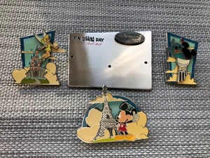 Juego de prendedores conmemorativos del día de comercio de Disneyland París 2007 - Imagen 1 de 3