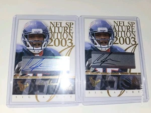 2003 SP Signature Edition Andre Johnson AUTO Blue Ink /100, Black Ink (AU, RC) - Picture 1 of 12