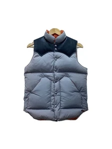 Rocky Mountain Featherbed BEAMS ustom Leather Switch Down Vest 36 Nylon BEG - Picture 1 of 4