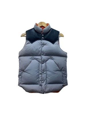 Rocky Mountain Featherbed BEAMS ustom Leather Switch Down Vest 36 Nylon BEG - Image 1 of 4