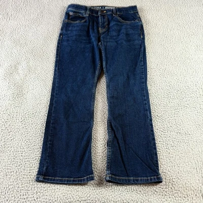 Arizona Jean Co Dark Wash Blue Boys Size 12 Husky Adjustable Waist Denim Jeans - Image 1 of 4