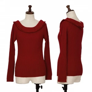 Jean-Paul GAULTIER FEMME Frill Neck Knit Sweater Size 40(K-135599) - Picture 1 of 12