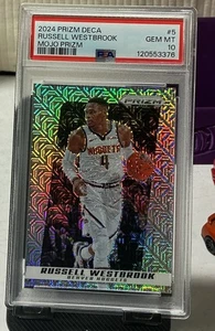 Russell Westbrook 2024 Prizm Deca Mojo Prizm Gem Mint 10 #05/25 - Bild 1 von 2