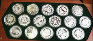 2000 SYDNEY OLYMPIC $5 SILVER PROOF 16 COIN COLLECTION - Picture 1 of 5