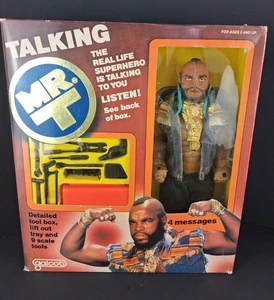 1983 Talking Mr T Actionfigur 12" Puppe Galoob A Team Baracus nie aus der Verpackung - Bild 1 von 24