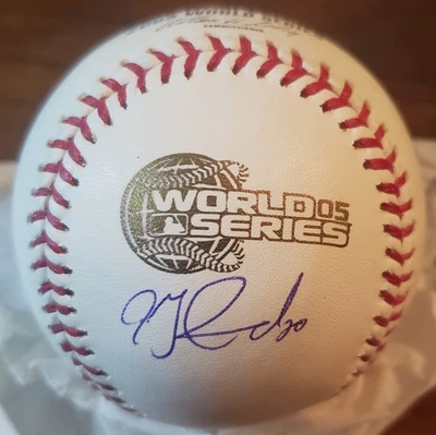 Jon Garland Signed 2005 World Series Rawlings Baseball Chicago White Sox - Image 1 of 3