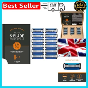 12 Anti-Verstopfung 5-Klingen Rasiererpatronen für müheloses Rasurerlebnis - Bild 1 von 8