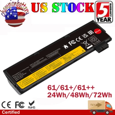 61++ 电池适用于联想 ThinkPad T470 T480 T570 T580 01AV423 01AV424 01AV422 — 第 1/4 张图片