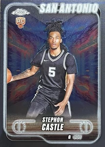 2024-25 Topps Chrome Rookie RC STEPHON CASTLE San Antonio Spurs - Bild 1 von 2
