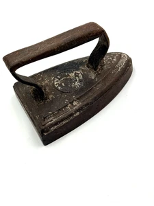 Hierro plano suavizante triste de hierro fundido antiguo de colección (5 libras) - Imagen 1 de 7