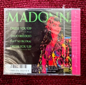 MADONNA SEALED 1984 JAPAN DRESS YOU UP STICKER OBI PROMO GOLD STICK VIRGIN TOUR - Picture 1 of 10