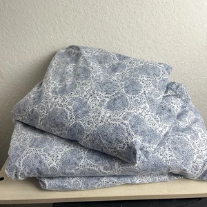 RALPH LAUREN Bettwäsche Set flach Spannbett 2-teilig blau Paisley Ivy - Bild 1 von 4