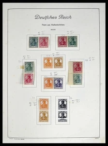DEUTSCHLAND REICH 1913-1940 Kombinationen postfrisch MH im KABE Album Briefmarkensammlung - Bild 1 von 12