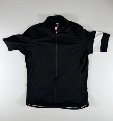 Camiseta deportiva de ciclismo clásica grande para hombre Rapha negra/rosa ligera que absorbe el sudor Foto 1 de 4
