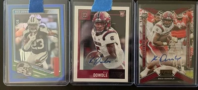 3 RICO DOWDLE 2020 SCORE CHRONICLES AUTO ROOKIE AP /35 PANTHERS LOT INVEST - Image 1 of 4