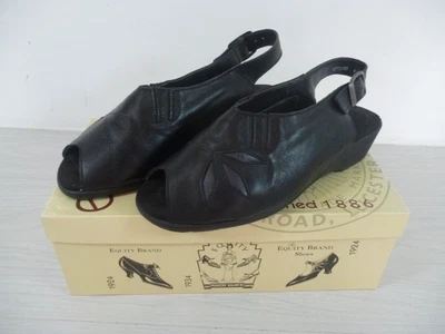 Ladies Equity Peep-Toe Sandals: Shauna black multi  size UK 4.5 - Image 1 of 4