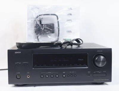 Denon AVR-1912 7.1 Channel Network A/V Receiver With Remote Bundle u167 - Image 1 of 4