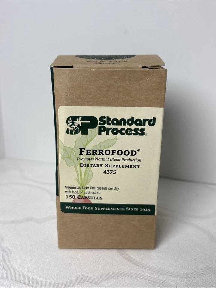 Standard Process FERROFOOD 150 Capsules # 4375 Exp 2022