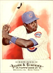 2009 Topps Allen & Ginter #175 Alfonso Soriano Chicago Cubs - Picture 1 of 2