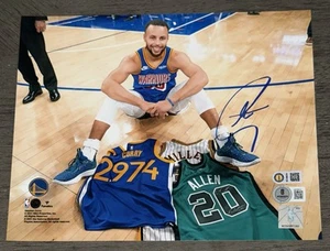 Stephen Curry 2974 NBA Autographed Warriors Signed 8x10 Fanatics Photo USASM BAS - Picture 1 of 6
