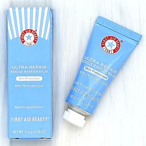 FIRST AID BEAUTY Bálsamo barrera de rescate ultra reparador - 0,34 oz - Tamaño de viaje - NUEVO - Imagen 1 de 2