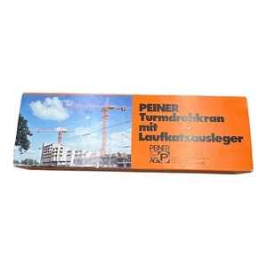 Grúa torre Peiner con pluma de gato modelo grúa 1:87 maquinaria de construcción - Imagen 1 de 5