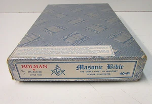 Vintage 1951 Masonic Edition Bible ~ The Great Light in Masonry ~ A.J. Holman - Picture 1 of 12