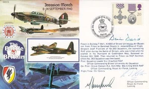 RAFA15b 50th Anniv Invasion month Signed Dennis David Battle of Britain Pilot. - Picture 1 of 1