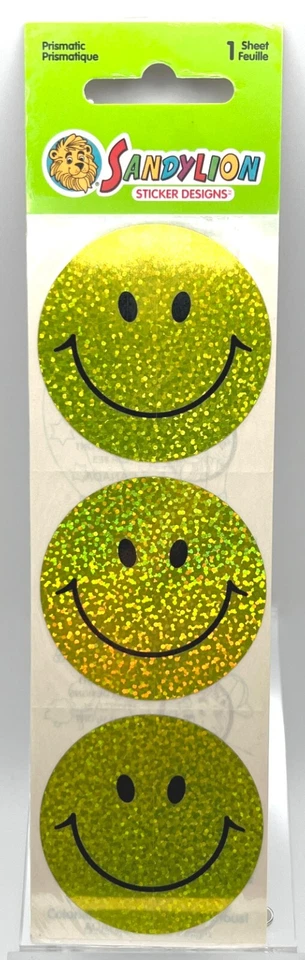 ¡Nuevo paquete grande amarillo brillante sonrisa cara Sandylion álbum de recortes pegatinas! Foto 1 de 1