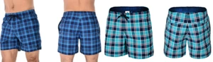 Mens Adidas Checked Swimming Shorts - Picture 1 of 4