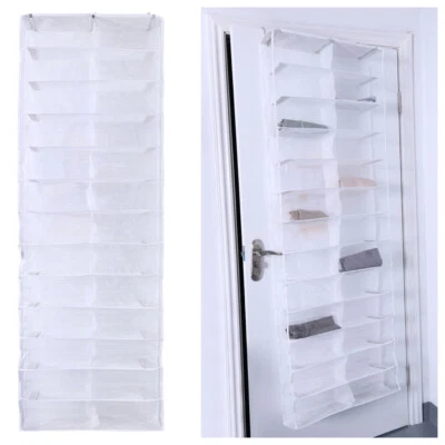  2 PCS Shoe Rack Hanger over The Door Organizer Hanging Closet Shelves Storage - Image 1 of 4