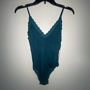 NWT Hanky Panky Womens Thong Back Bodysuit,Evergreen,Small Supima - Picture 1 of 5