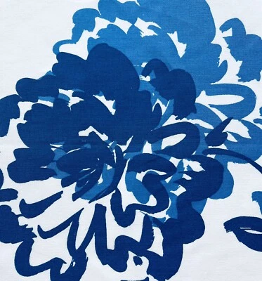 "Antiguo panel floral azul tamaño 15x15"" tela Duralee vintage 100 % algodón RP67" Foto 1 de 3