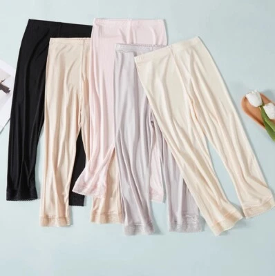 Pantalones Cortos Para Mujer Mulberry Seda Elegante Pijama Ropa Interior para Comodidad y Estilo Pantalones Foto 1 de 4