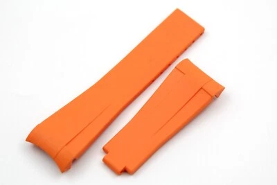 Correa Banda Silicona Naranja 20/16mm Deportes Relojes Lujo Promo 50% Unisex - Imagen 1 de 4