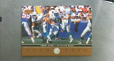 1996 Upper Deck Team Trio #41 Terry Kirby Dolphins - Image 1 of 2
