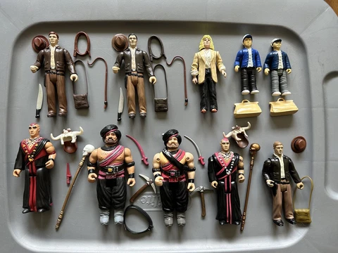 Set 7 LJN HARDCOPY PROTOTYPE Indiana Jones Temple of Doom Figure UNPRODUCED 1984 Cover