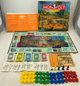 1998 Monopoly Junior Dig'n Dinos Parker Brothers Complete Great Cond FREE SHIP - Picture 1 of 9