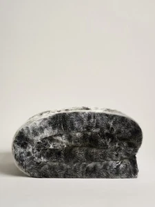 Webpelzdecke Felldecke Kuscheldecke Plaid 140x190 Luchs grau melliert 40091 - Bild 1 von 3