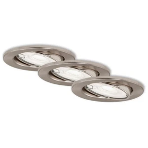 3 x Briloner LED Einbaustrahler Nickel 5W GU10 warmweiß CCT 2000K/2500K/3000K - Bild 1 von 4