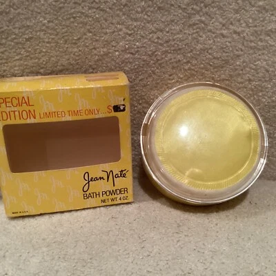 Polvo de baño perfumado Jean Nate edición especial 4 OZ vintage Revlon Foto 1 de 4
