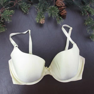Victoria's Secret Bra 34DD Yellow Underwire Adjustable Clasp Back - Picture 1 of 11