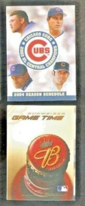 2004 SOSA, PRYOR, WOOD, MADDOX CHICAGO CUBS POCKET SCHEDULE BUDWEISER BEER - Picture 1 of 1