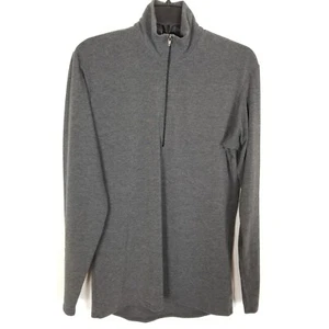 Patagonia Men's Capilene Midweight Zip-Neck Base Layer Sz M Gray Long Sleeve - Picture 1 of 5