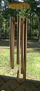 37 Zoll traditionelles großes Bronze Aluminium Rohr Windspiel. 5 Röhren. - Bild 1 von 8