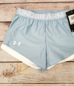 Girl's Youth Under Armour UA Loose Fit Blue Shorts Size YXS NWT - Picture 1 of 6