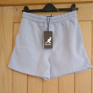 BNWT Kangol Shorts Draw String Waist, Pockets, Pale Blue, Size 8 - Picture 1 of 5