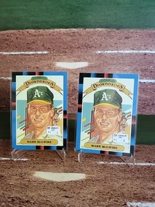 1988 Donruss - Diamond Kings Mark McGwire #1 - Oakland Athletics (2x) - Picture 1 of 6