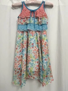 Jona Michelle Floral Asymmetrical Sundress Size 6 - Picture 1 of 17