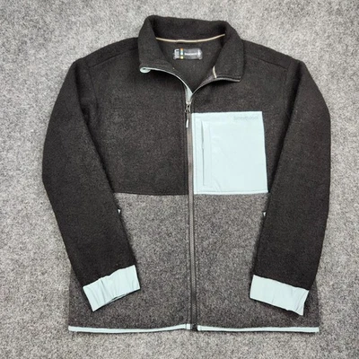Smartwool Hudson Trail Fleece Jacket Womens Medium Full Zip Wool Blend Outdoor - Image 1 of 4